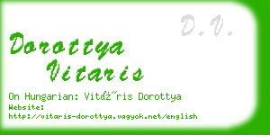 dorottya vitaris business card